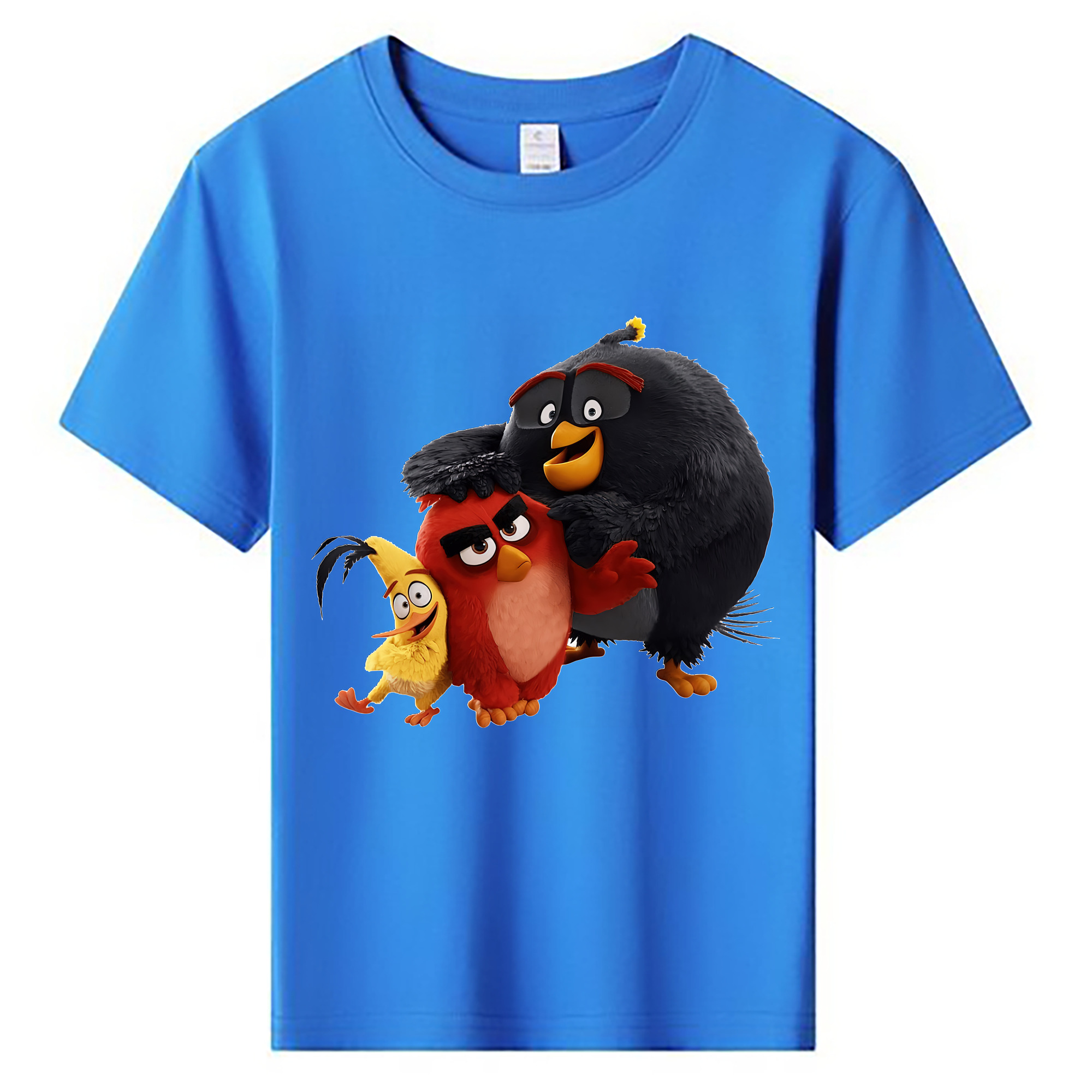 （画像用） Angry Birds アングリーバード 綿100％キッズTシャツ（フロントプリント）